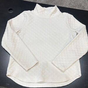 J.Crew Cream Textured Turtleneck sweatshirt Sweater